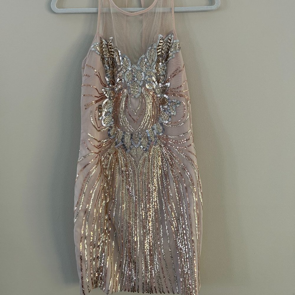Bebe Sequin Dress - Small